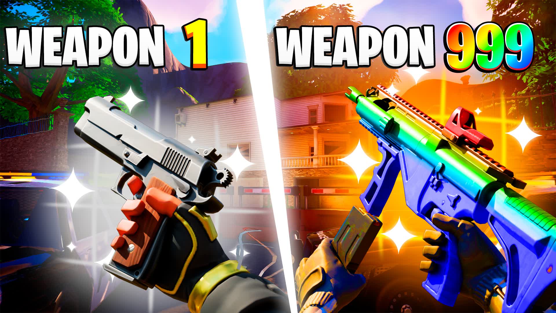 HOUSE GUN GAME 🎯ONE SHOT [FPS] — Fortnite Creative map