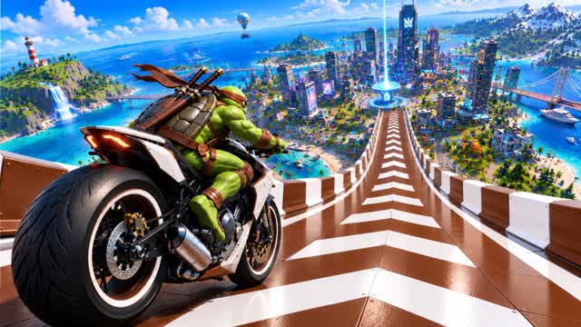 SUPER ROAD BATTLE - CAR GAME — Fortnite Creative map cover art