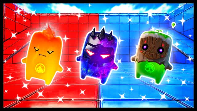 HOLD YOUR NERVE BLUE VS RED 🔵🔴v — Fortnite Creative map cover art