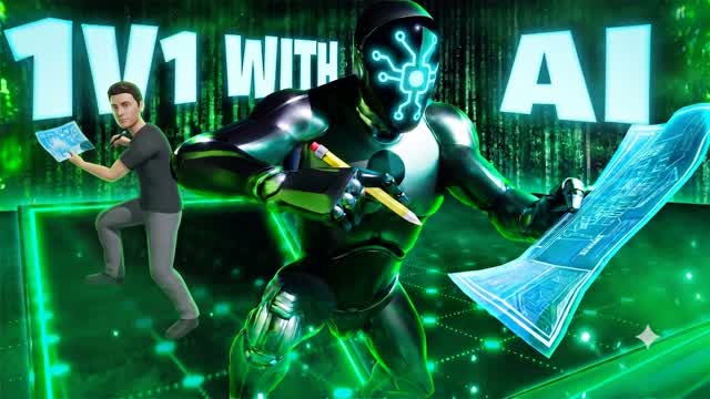 1V1 With AI — Fortnite Creative map cover art
