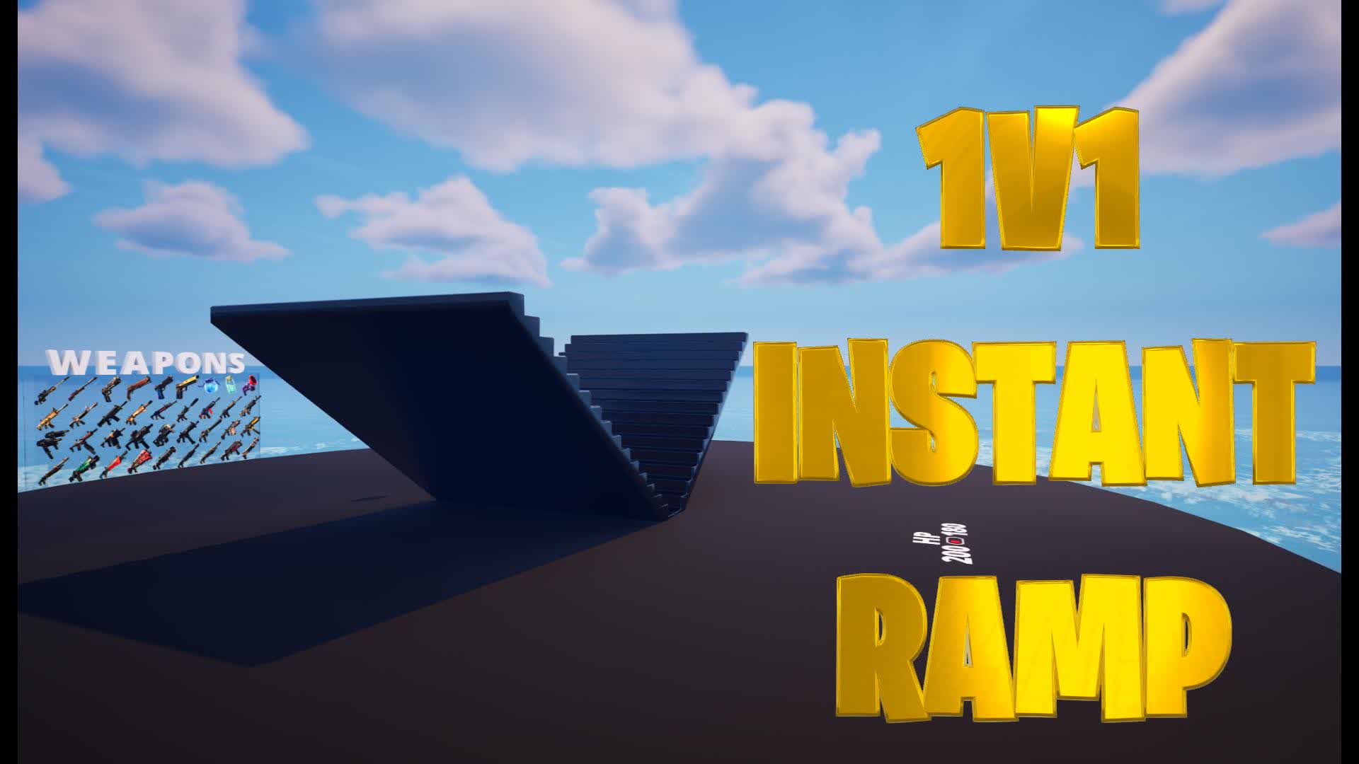 1v1 Instant Ramp — Fortnite Creative map