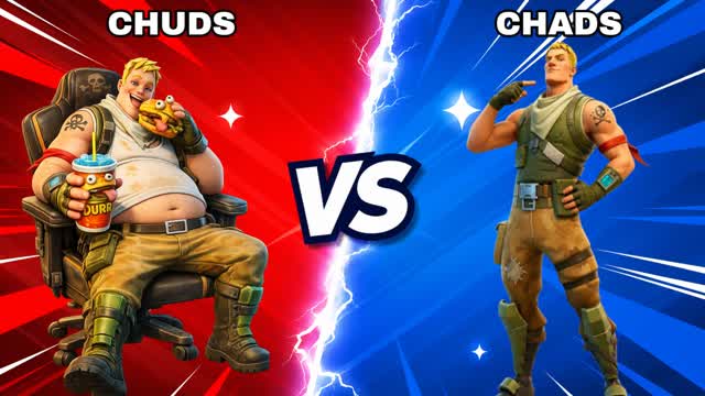 Chuds Vs Chads — Fortnite Creative map cover art