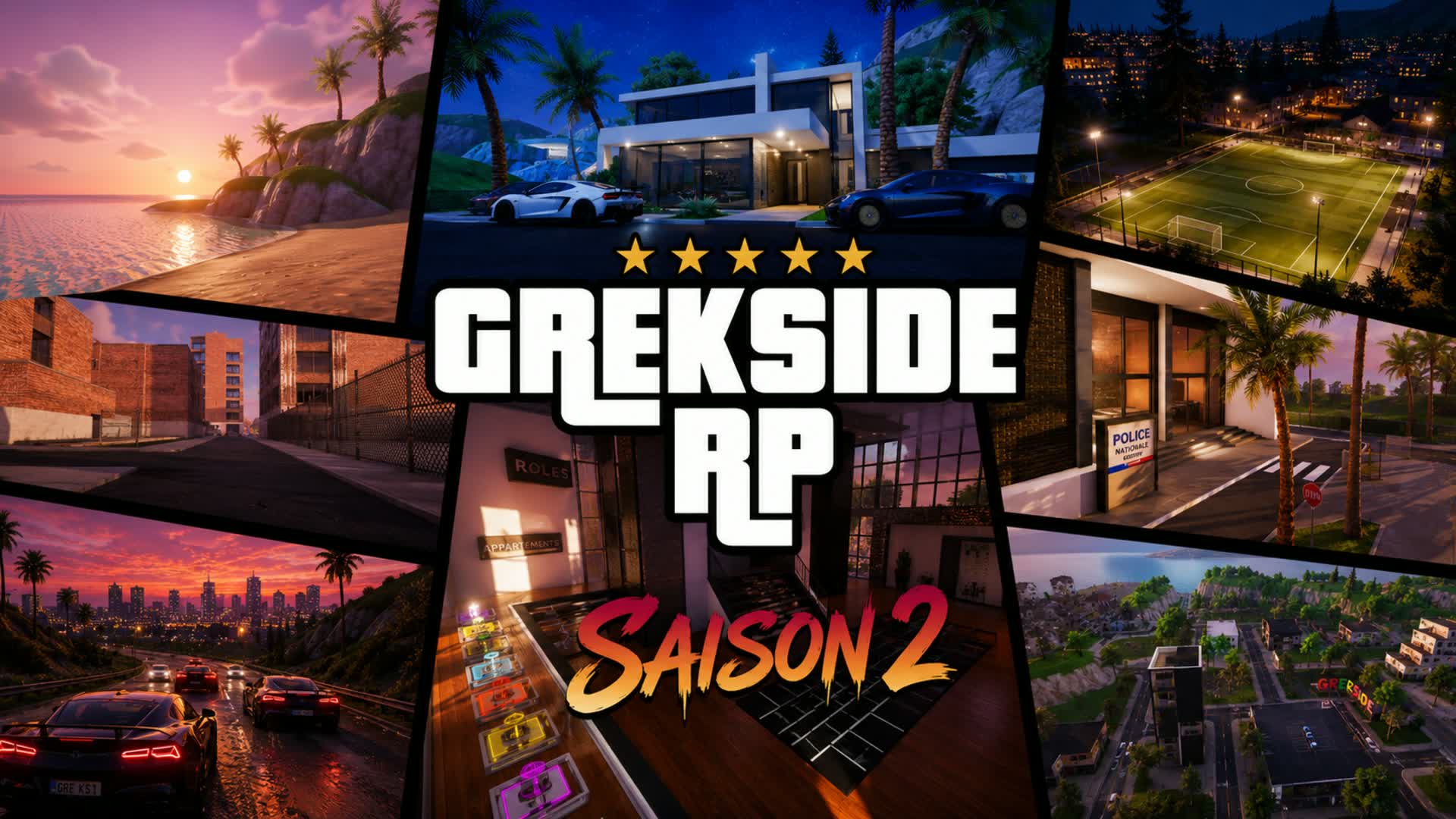 🏝️| GrekSide RP - Saison 2 — Fortnite Creative map