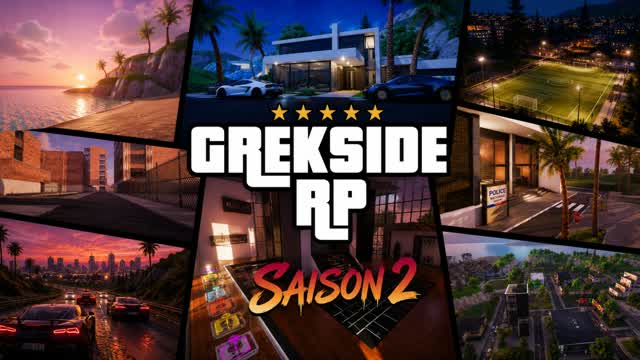 🏝️| GrekSide RP - Saison 2 — Fortnite Creative map cover art