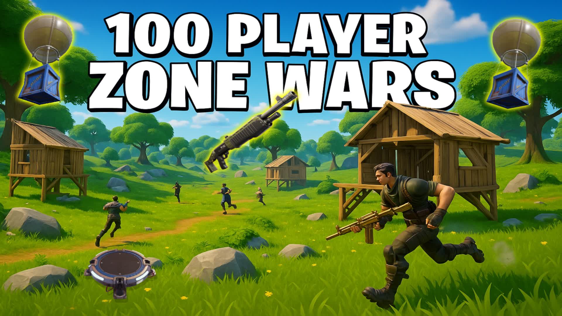 100 Player Zone Wars — Fortnite Creative map
