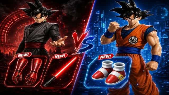 GOKU VS GOKU  RVB RED VS BLUE 🔴🔵 — Fortnite Creative map