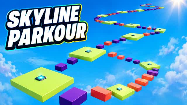 Skyline Parkour — Fortnite Creative map cover art