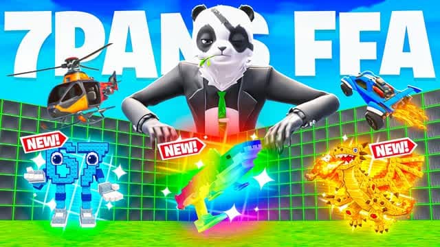 7PANS 1V1 FFA - BRAINROTS & ALL GUNS — Fortnite Creative map