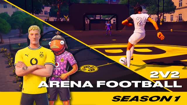 BVB Bolzplatzliebe - 2v2 Arena Football — Fortnite Creative map cover art