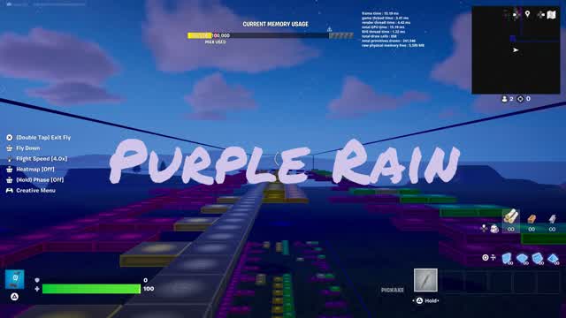 Purple Rain Fortnite Music Blocks — Fortnite Creative map cover art