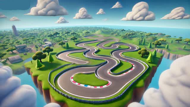 race — Fortnite Creative map cover art