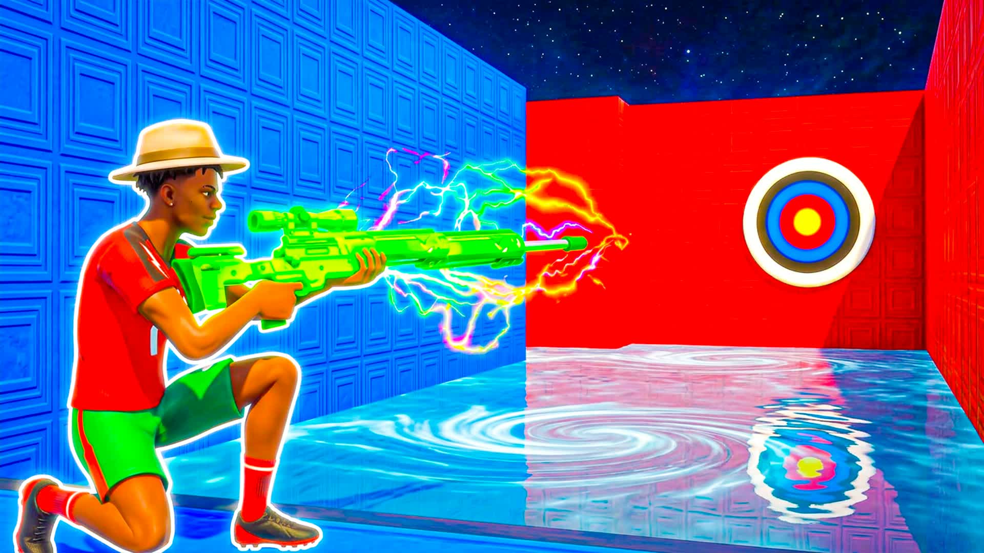 PARALOL TRICKSHOT PARKOUR! — Fortnite Creative map