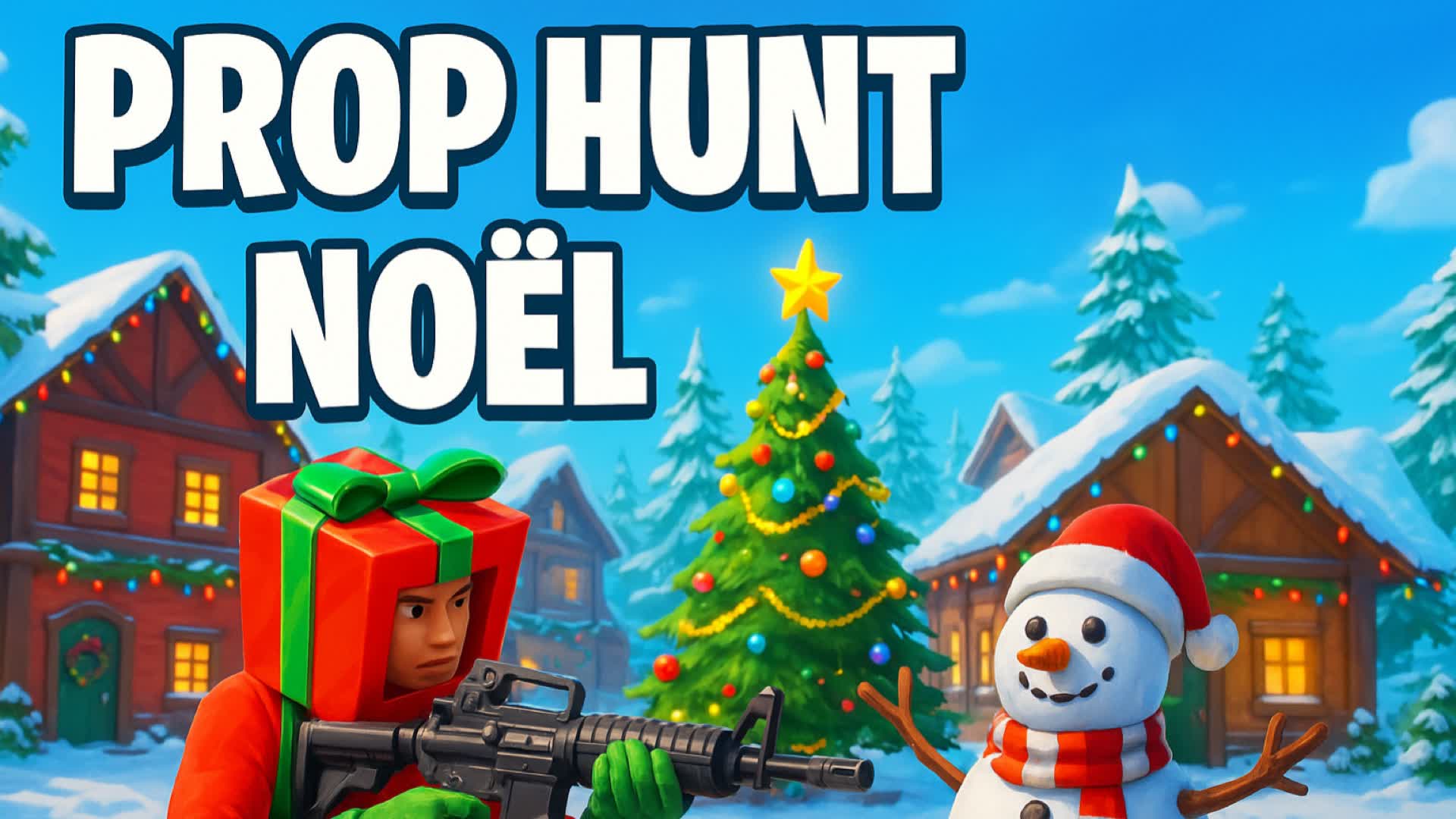 Prop Hunt Noël — Fortnite Creative map
