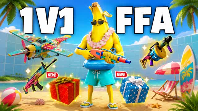 ๐ซ SUMMER 1V1 PVP โ EVERY GUN & FFA ๐ฏ โ Fortnite Creative map