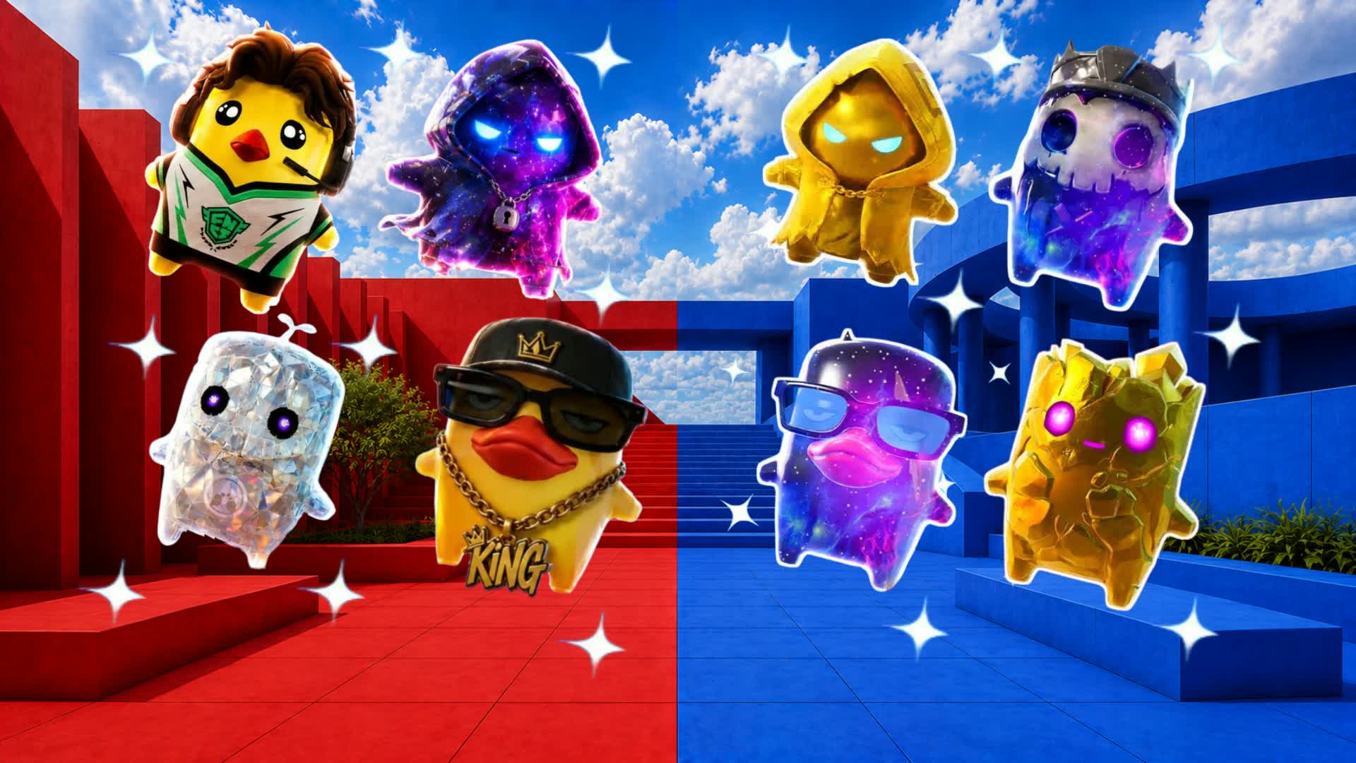 RED VS BLUE NYRO! 🔴🔵 — Fortnite Creative map