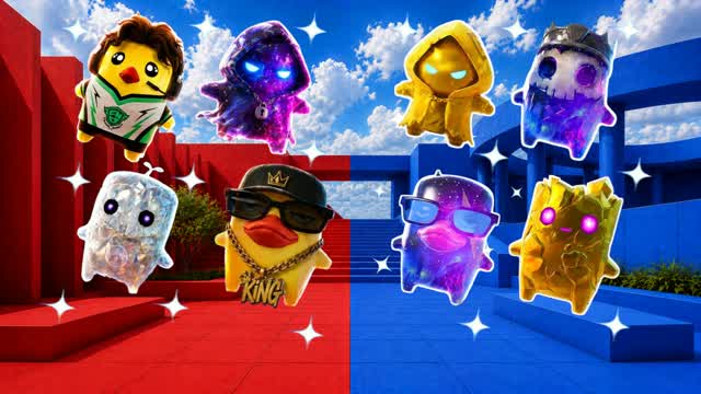 RED VS BLUE NYRO! 🔴🔵 — Fortnite Creative map cover art