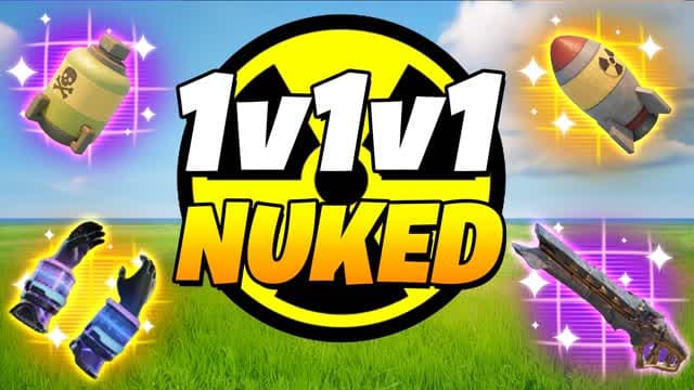 1v1v1 Nuked Free For All — Fortnite Creative map cover art