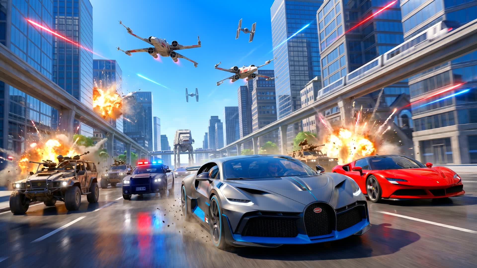 CITY DRIVE RP ⭐ STAR WARS — Fortnite Creative map