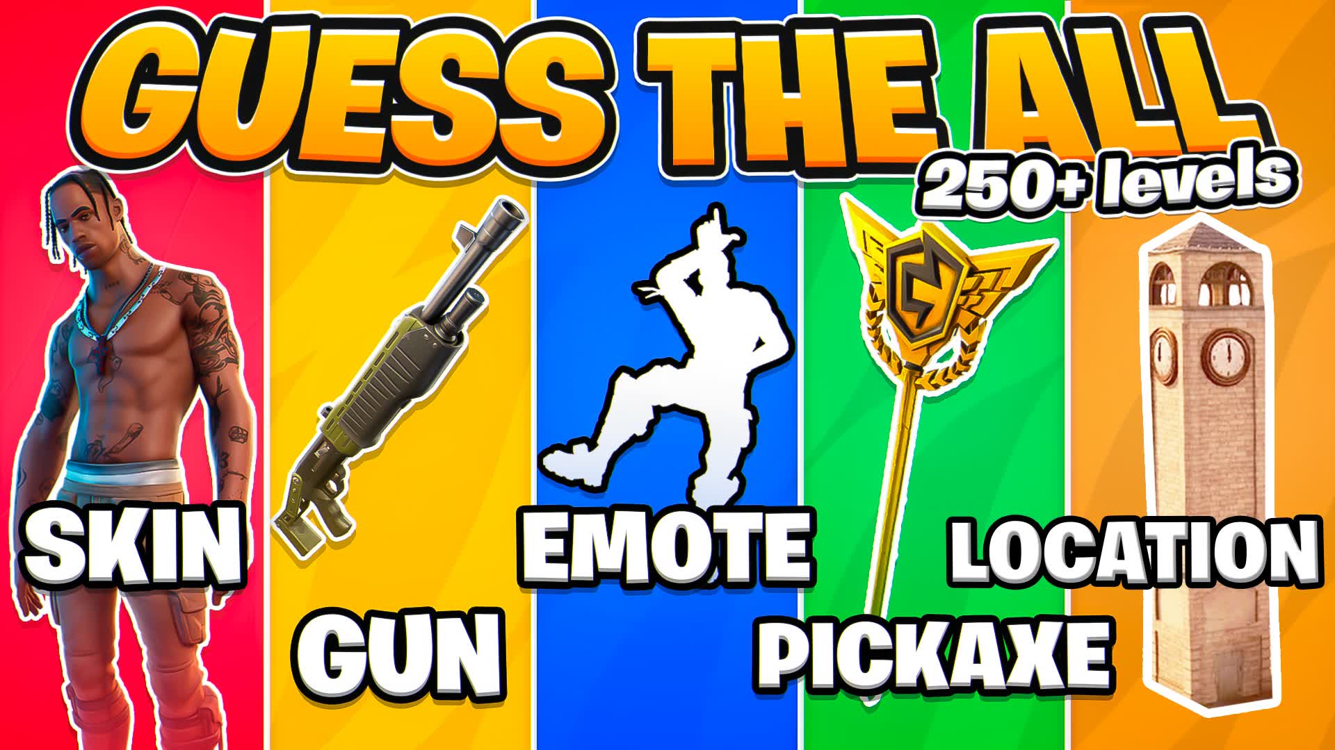 ⭐ GUESS THE ALL⭐ - FORTNITE MINIGAME 🎮 — Fortnite Creative map