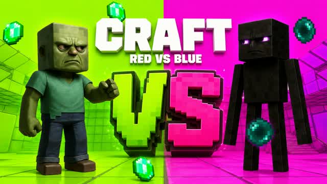 CRAFT RED VS BLUE🔴🔵 — Fortnite Creative map cover art