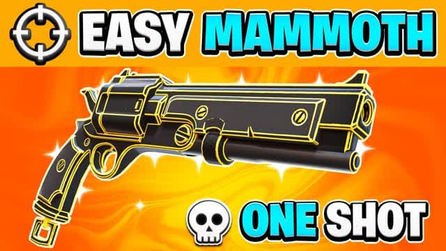 EASY MAMMOTH ONLY ONE SHOT 🎯 — Fortnite Creative map