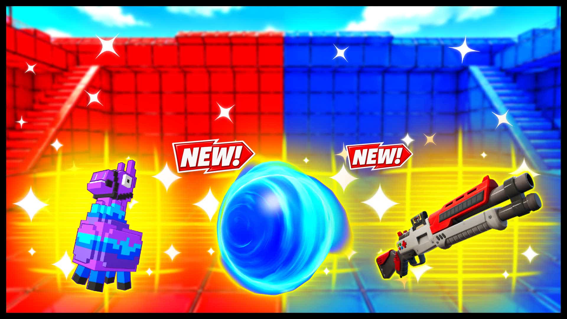 RED VS BLUE SPACE PATH 🔴🔵 — Fortnite Creative map