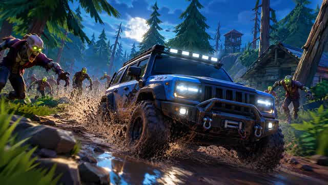 Zombie Forest Survive 🧟 TWDU FFA — Fortnite Creative map