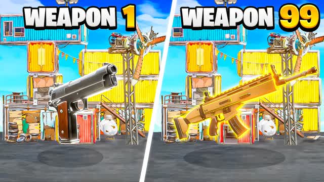 SCARY HOOD GUN GAME 👻 — Fortnite Creative map cover art
