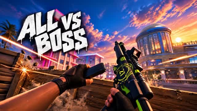 Ballistic: All vs Boss — Fortnite Creative map