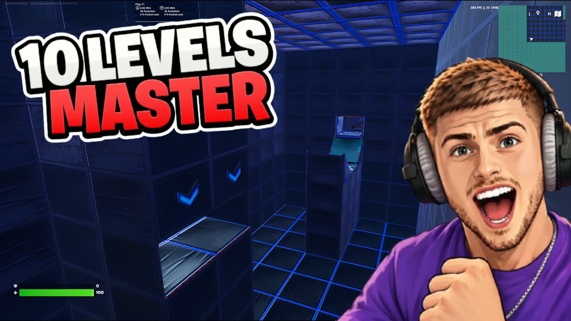 MASTER DEATHRUN 10 LEVEL - OG MOVEMENT ! — Fortnite Creative map