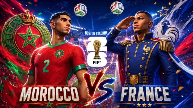 FRANCE vs MOROCCO FIFA WORLD CUP 2026 — Fortnite Creative map cover art