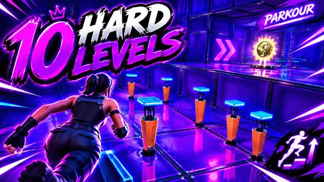10 Hard Levels - 1401 — Fortnite Creative map