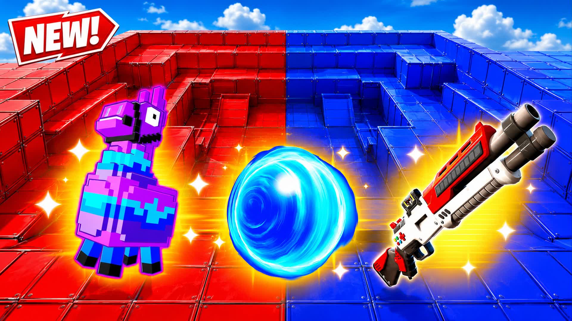 RED VS BLUE AGILE CONTROL 🔴🔵 — Fortnite Creative map