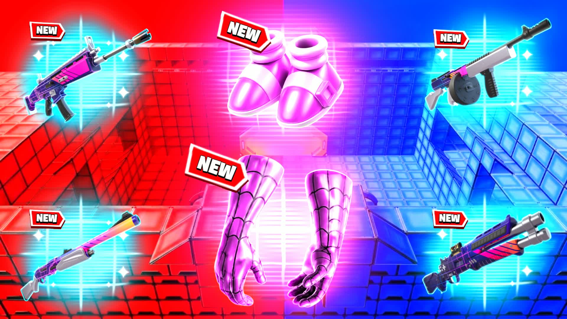 RED VS BLUE 🔴🔵 MEGAAA — Fortnite Creative map