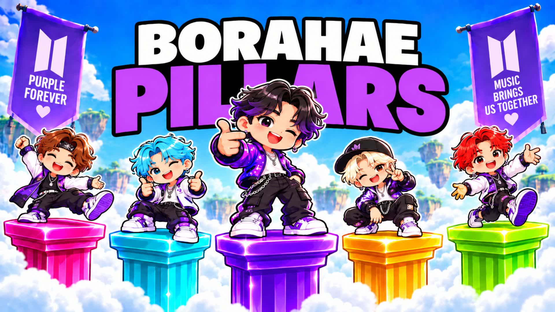 PILLARS BORAHAE 💜 — Fortnite Creative map