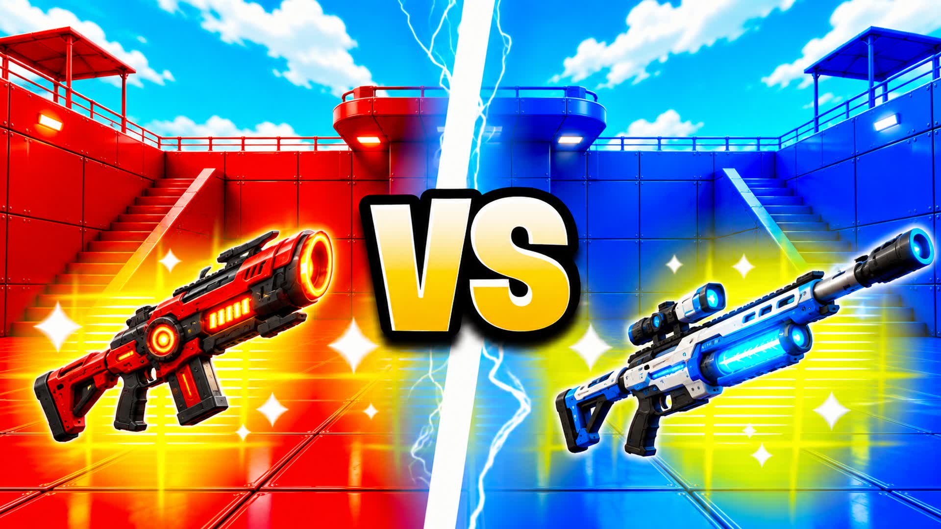 RED VS BLUE MAGNETIC MAYHEM 🔴🔵 — Fortnite Creative map