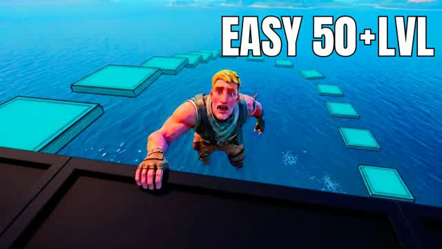 SUPER EASY PARKOUR 50+ LVL — Fortnite Creative map cover art