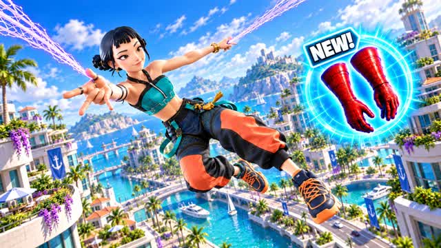 🎯**SPIDER CITY AND GUN GAME**[][][][😎 — Fortnite Creative map cover art
