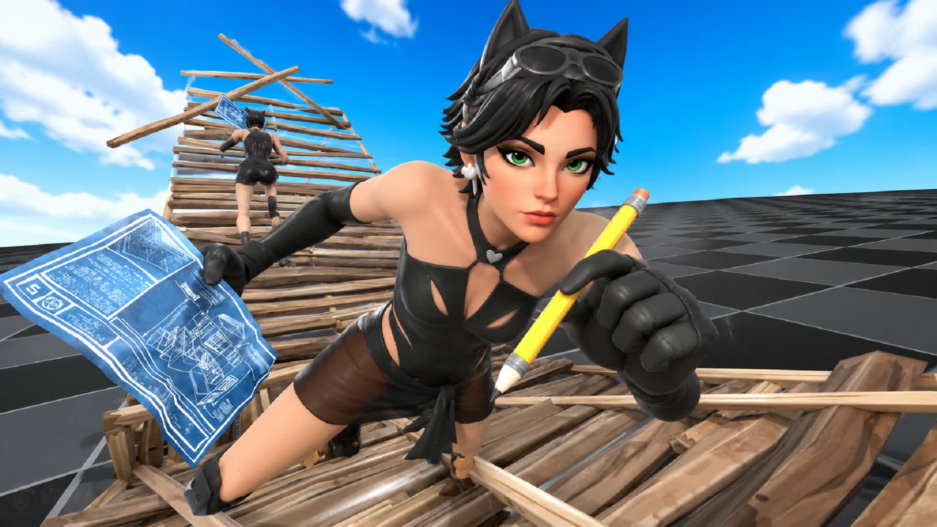 1V1 SKIN (5 Players — Fortnite Creative map
