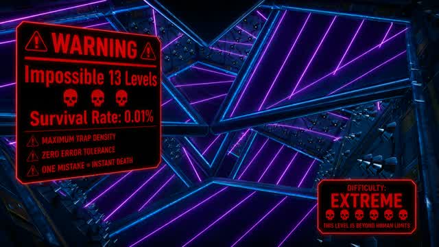 IMPOSSIBLE 13 LEVEL PARKOUR (DEATHRUN) — Fortnite Creative map