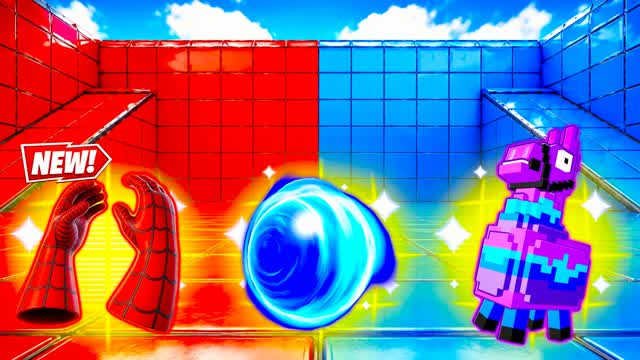 RED VS BLUE HONOR YOUR TEAM 🔴🔵 — Fortnite Creative map cover art