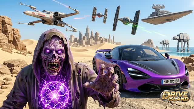 STAR WARS DRIVE CAR ISLAND — Fortnite Creative map cover art