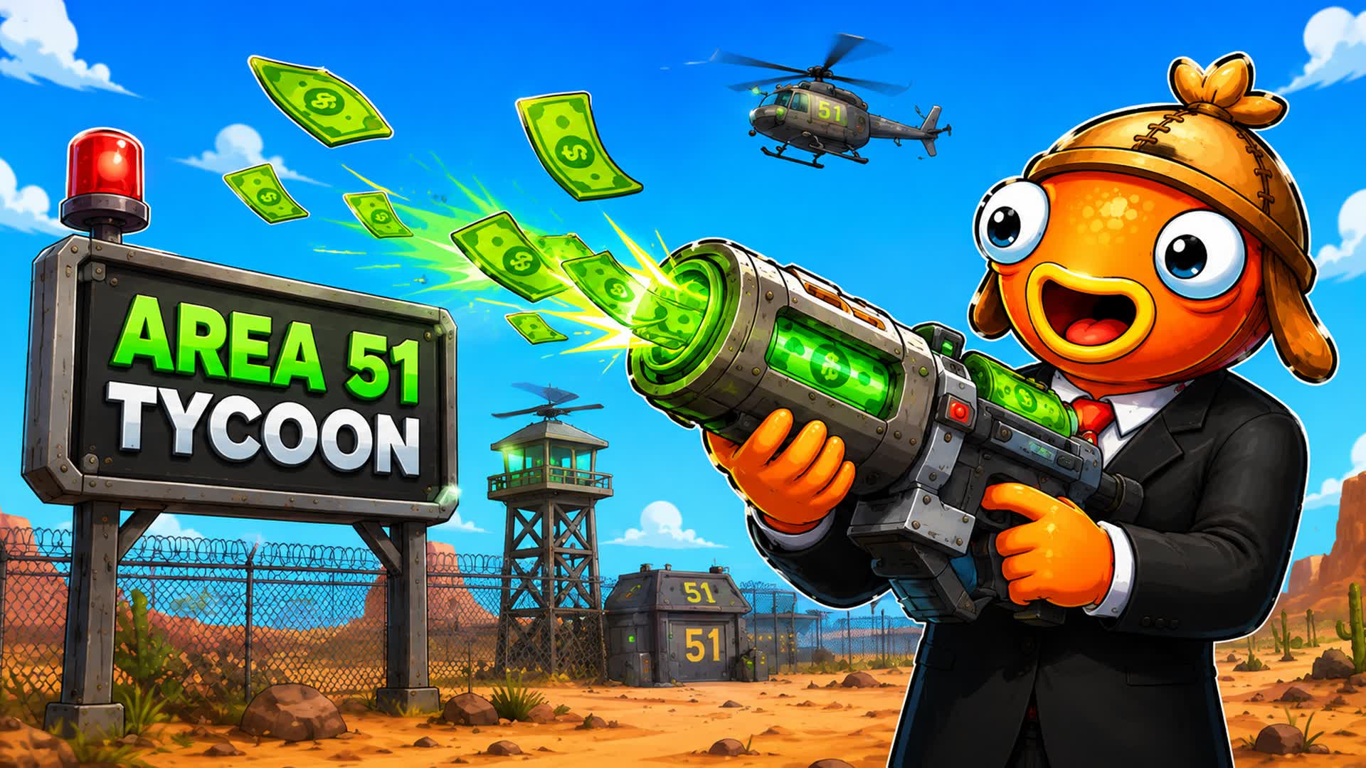 👽 Area 51 Tycoon 🛸 — Fortnite Creative map
