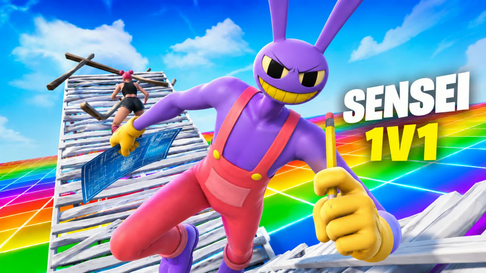 SENSEI 1V1 BUILD FIGHTS (200 PUMPS) — Fortnite Creative map