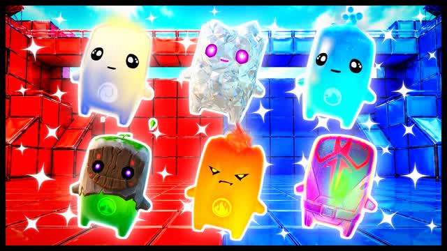 RED VS BLUE POWER SPIN 🔴🔵 — Fortnite Creative map