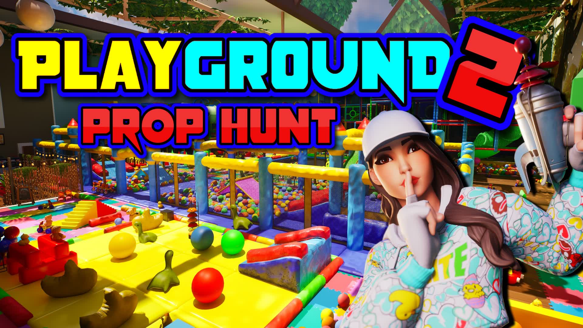 Playground2 - Prop hunt👀 — Fortnite Creative map