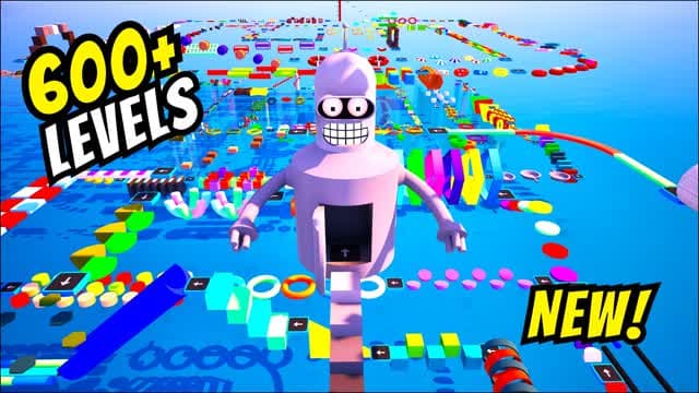 600 LEVEL OBBY PARKOUR ⭐ — Fortnite Creative map cover art