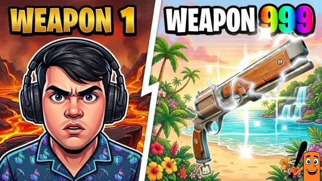 Gun Game Extreme🏆 — Fortnite Creative map cover art