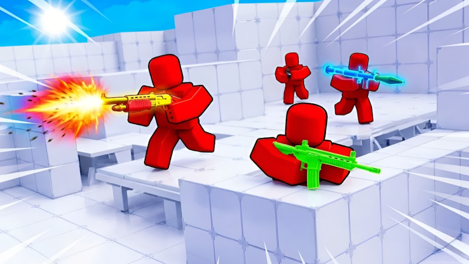 RED VS BLUE 🔴🔵 RANDOM GUNS 🎯 — Fortnite Creative map