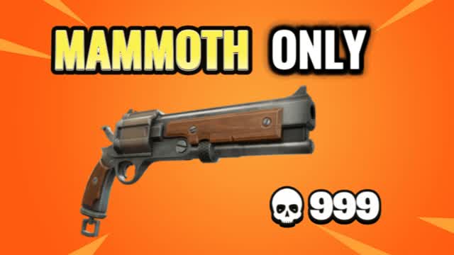 MAMMOTH PISTOL ONE SHOT 🎯 — Fortnite Creative map cover art